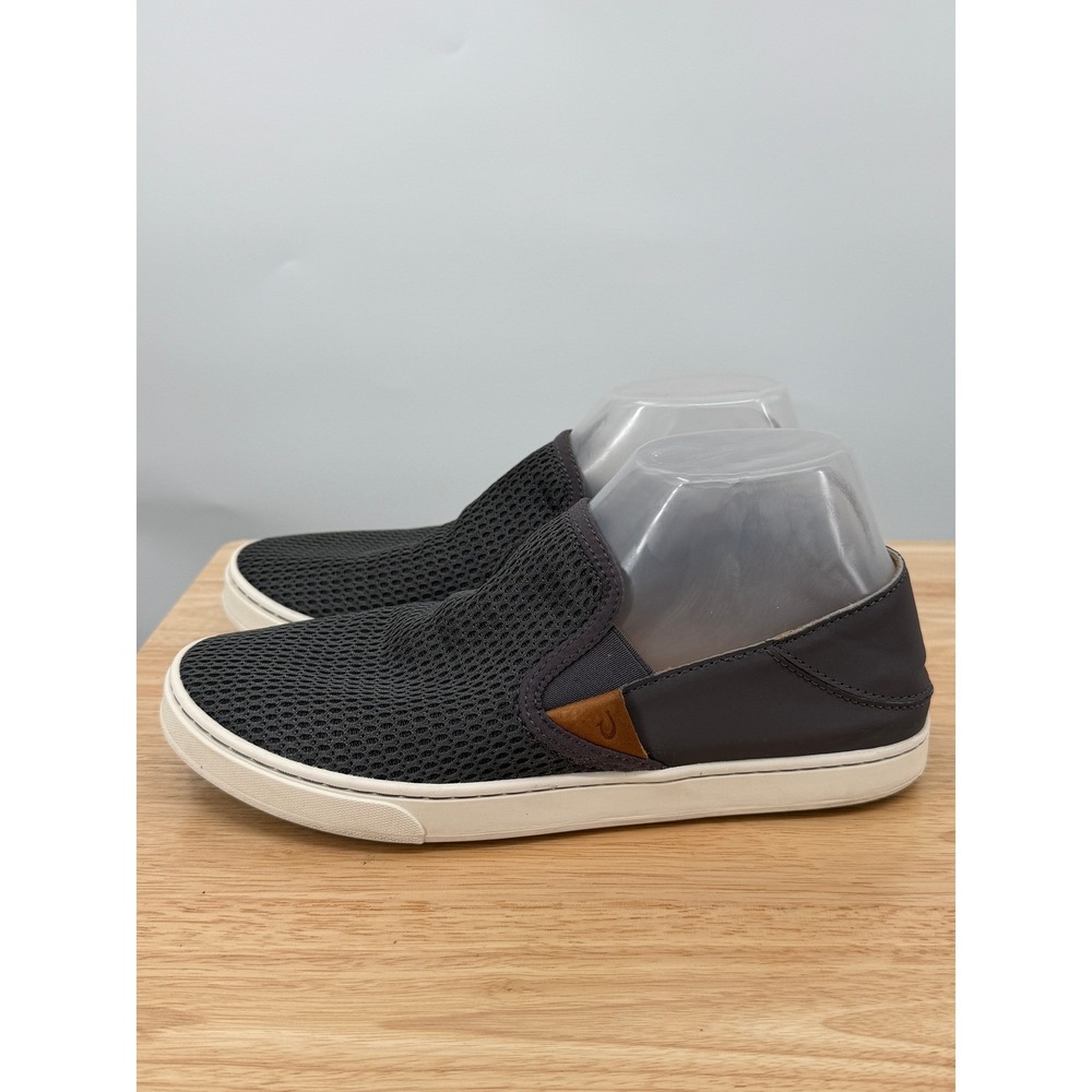 OluKai Pehuea Womens W9 Slip On Sneakers Gray Mesh Lightweight Walking Shoes - Picture 4 of 11